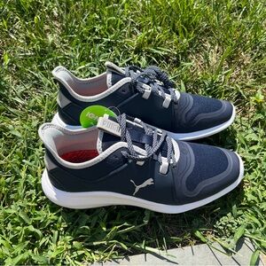 Puma Ignite Fasten 8 Golf Shoes Navy and white size 10